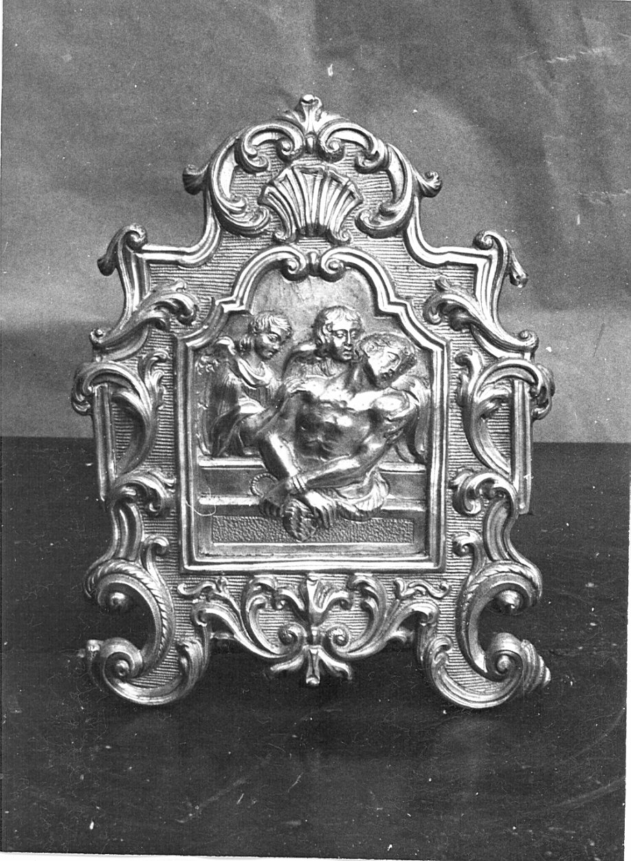 Cristo nel sepolcro (pace - a tavoletta, opera isolata) - bottega lombarda (sec. XVIII)