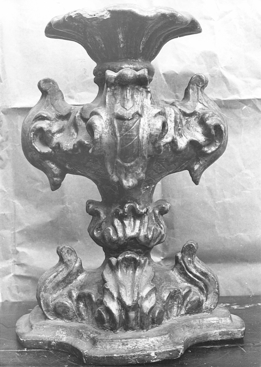 vaso d'altare per composizione floreale, coppia - bottega lombarda (sec. XVIII)