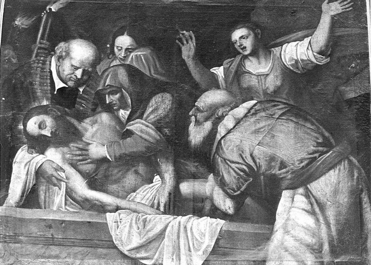 deposizione di Cristo nel sepolcro (dipinto, opera isolata) - ambito lombardo (prima metà sec. XVII)
