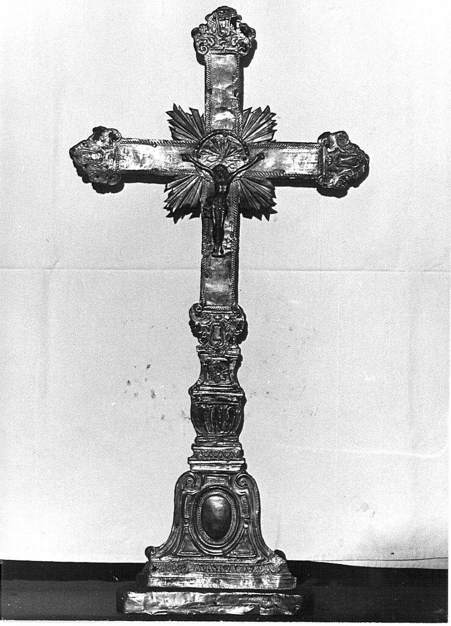 croce d'altare, opera isolata - bottega lombarda (fine sec. XVIII)