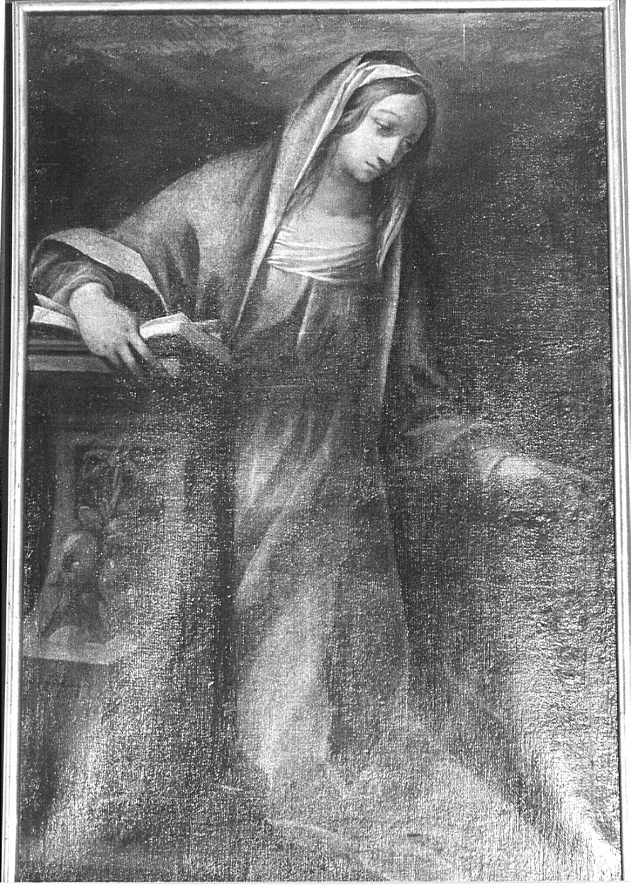 Madonna annunciata (dipinto, opera isolata) - ambito lombardo (sec. XVII)