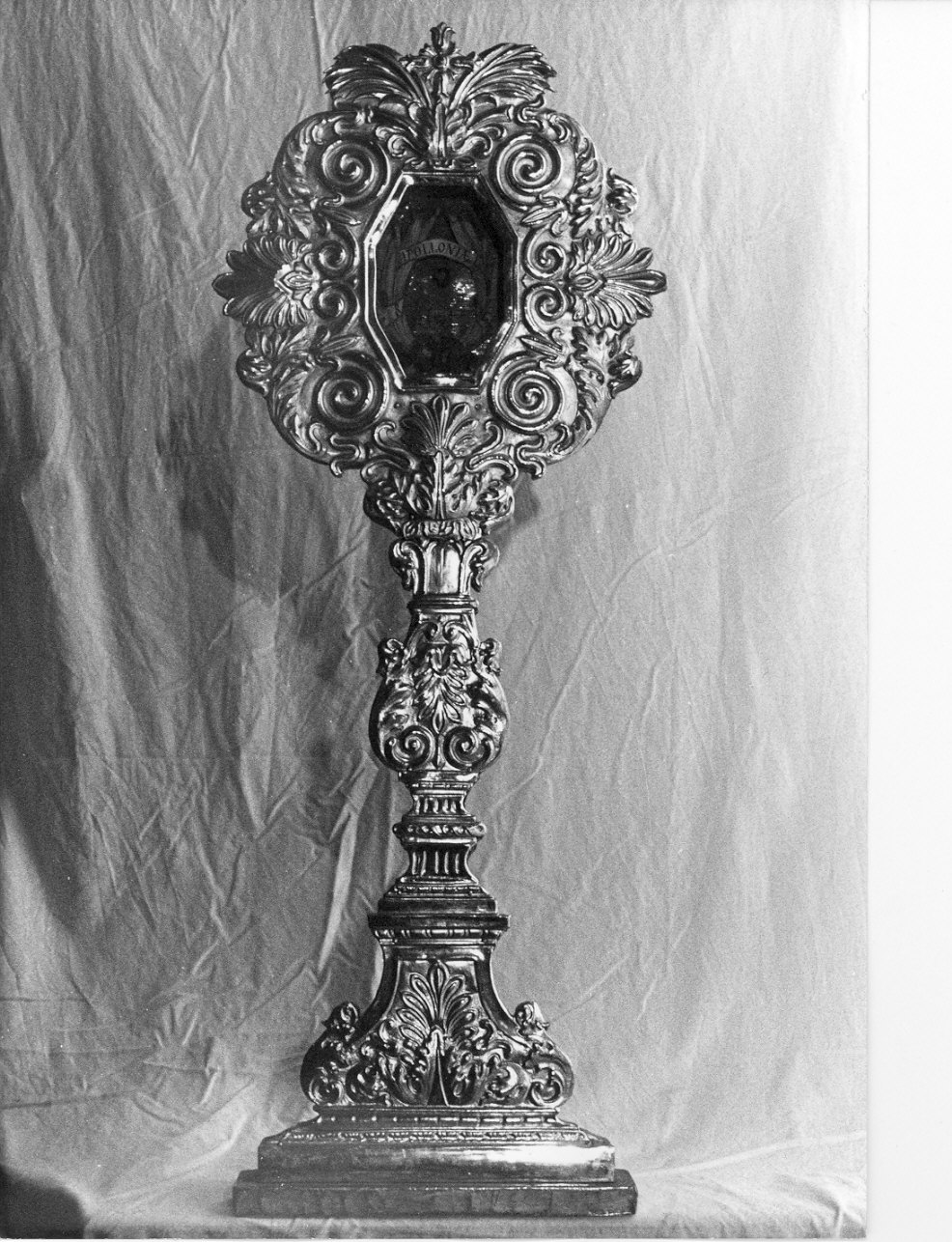 reliquiario - a ostensorio, serie - bottega lombarda (fine/inizio secc. XVIII/ XIX)