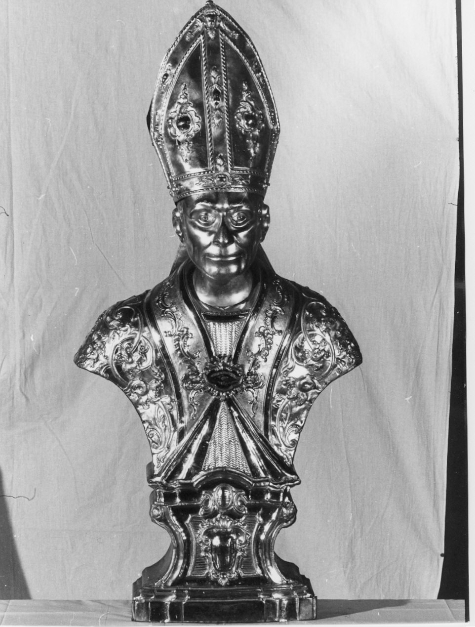 San Carlo Borromeo (reliquiario - a busto, opera isolata) - bottega lombarda (prima metà sec. XIX)