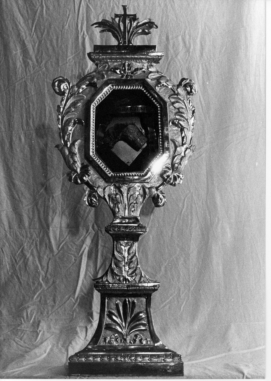 reliquiario - a ostensorio, serie - bottega lombarda (fine/inizio secc. XVIII/ XIX)