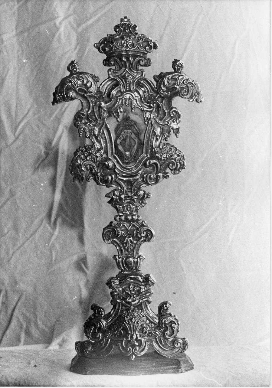 reliquiario - a ostensorio, opera isolata - bottega lombarda (secc. XVIII/ XIX)