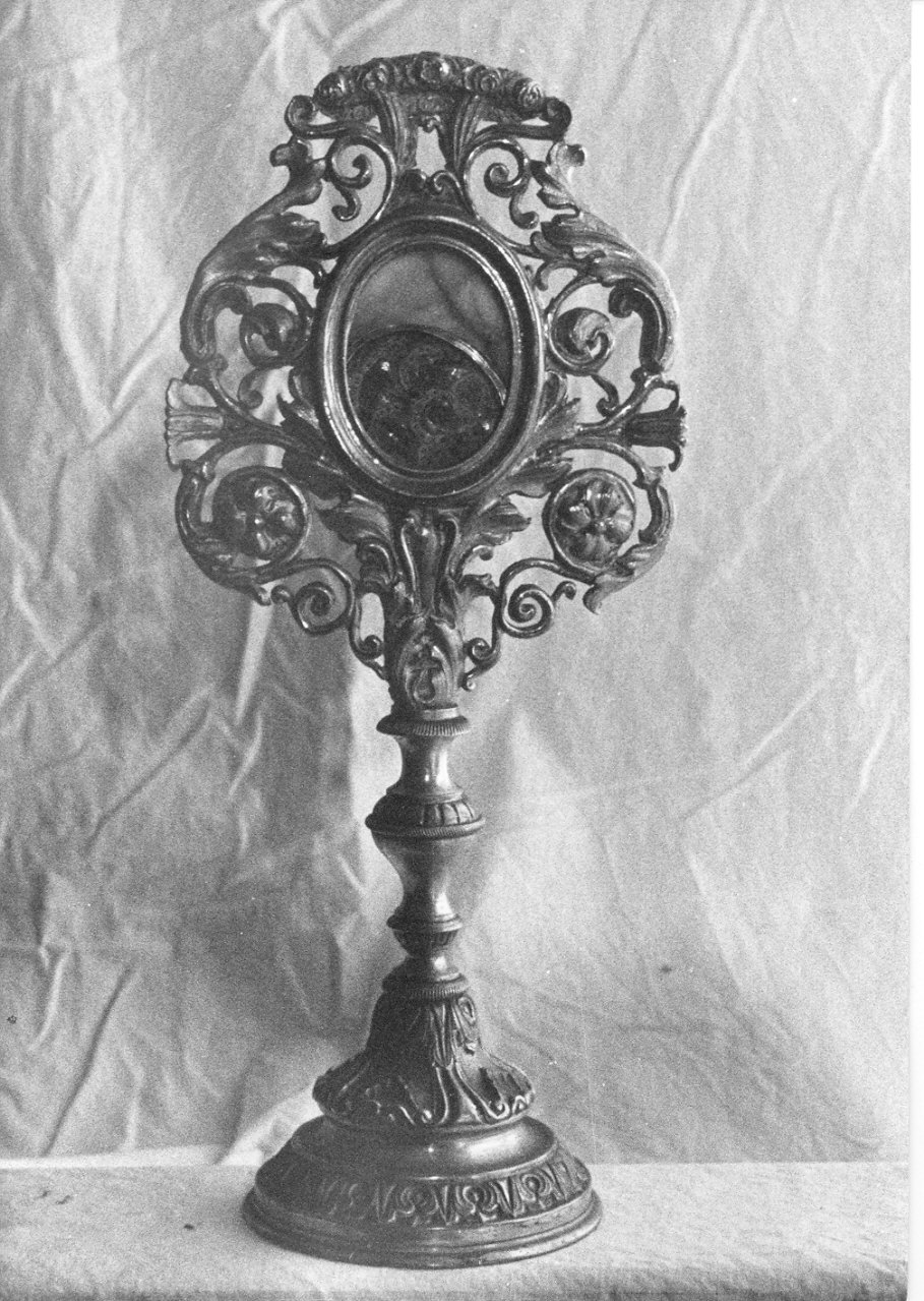 reliquiario - a ostensorio, opera isolata - bottega lombarda (seconda metà sec. XIX)