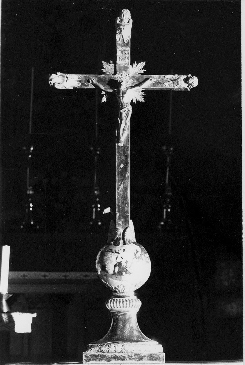 croce d'altare, opera isolata - bottega lombarda (seconda metà sec. XIX)