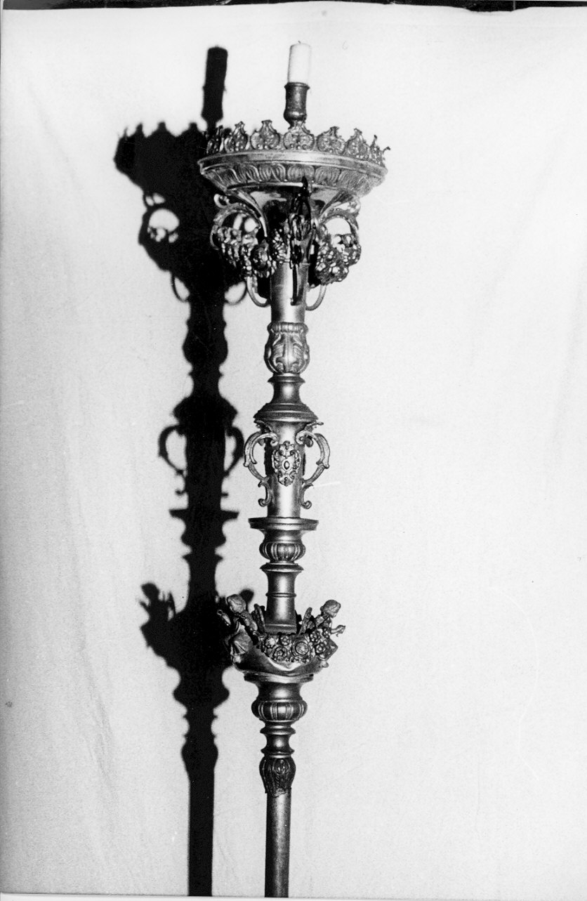 candelabro portatile, coppia - bottega lombarda (sec. XIX)