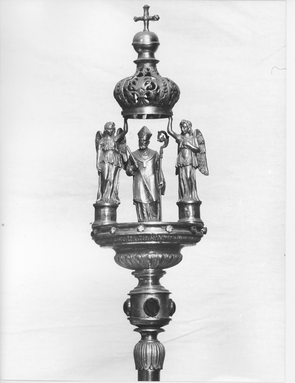 mazza processionale, serie - bottega lombarda (sec. XIX)