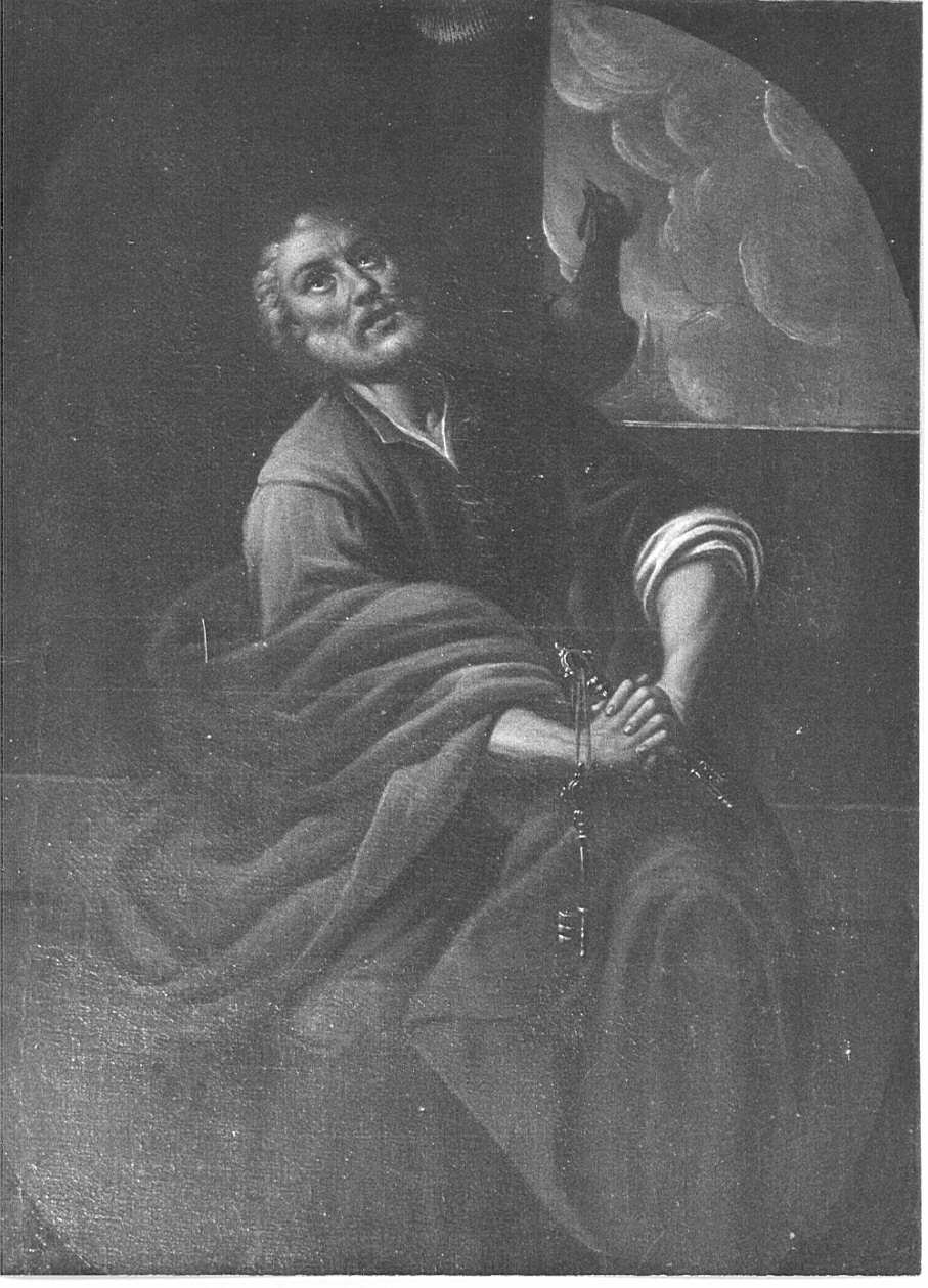 pentimento di San Pietro (dipinto, opera isolata) - ambito lombardo (sec. XVII)