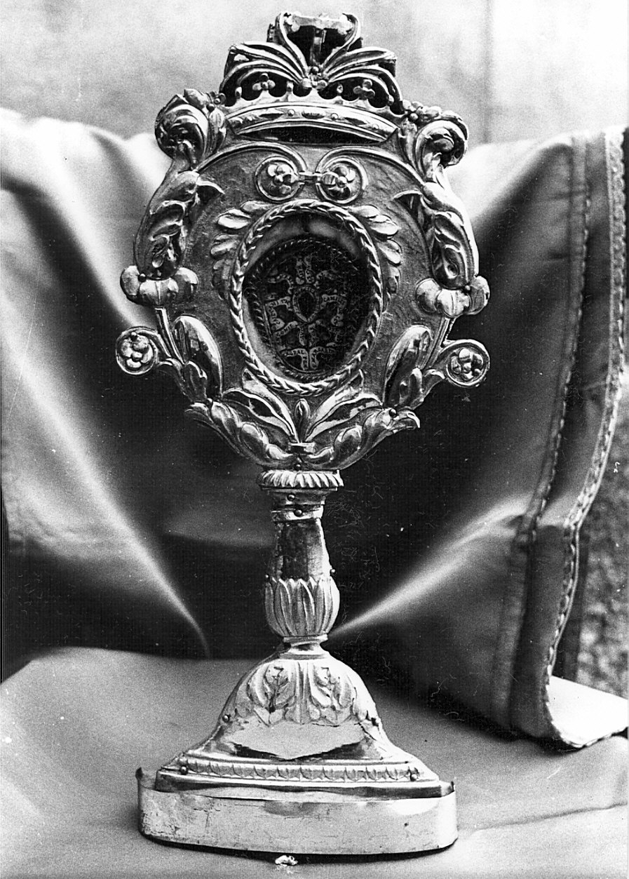 reliquiario - a ostensorio, opera isolata - bottega lombarda (secc. XVIII/ XIX)