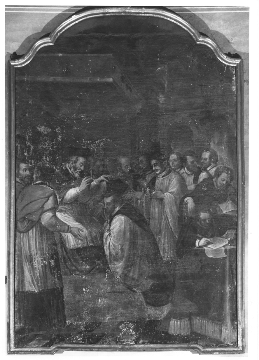 Consacrazione di un sacerdote (dipinto, opera isolata) - bottega lombarda (secc. XVII/ XVIII)