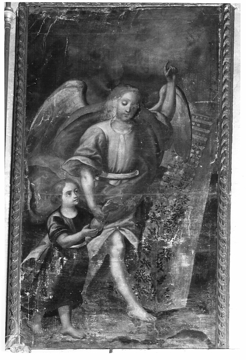 angelo custode (dipinto, opera isolata) - ambito lombardo (secc. XVII/ XVIII)