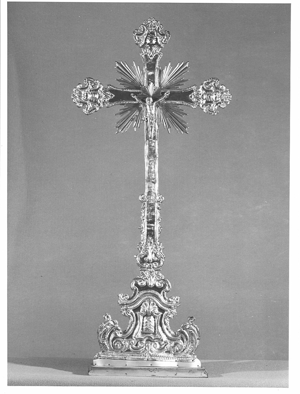 croce d'altare, opera isolata - bottega lombarda (sec. XVIII)