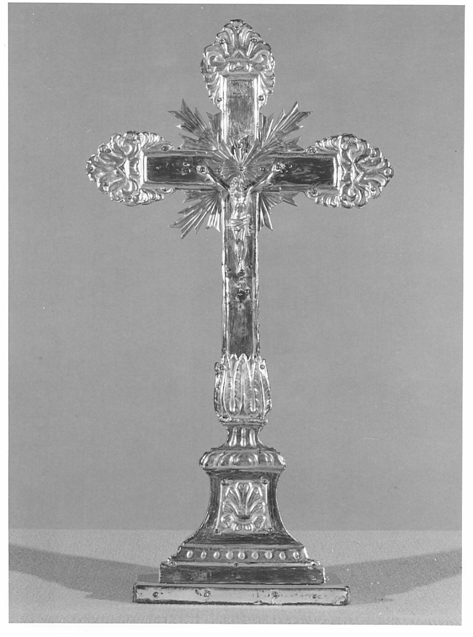 croce d'altare, opera isolata - bottega lombarda (inizio sec. XIX)
