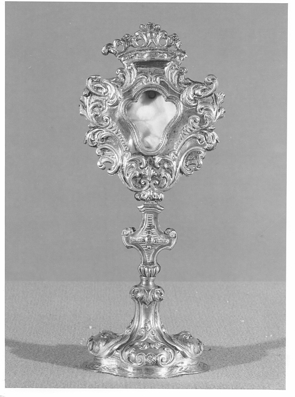 reliquiario - a ostensorio, opera isolata - bottega lombarda (sec. XVIII)