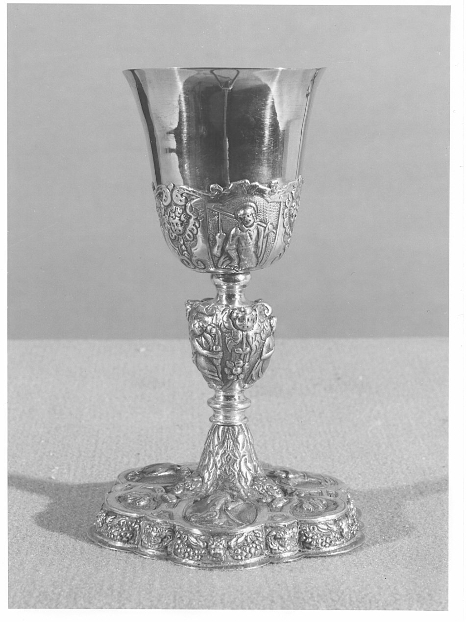 calice, opera isolata - bottega lombarda (fine/inizio secc. XVII/ XVIII)