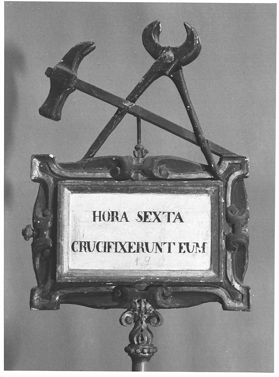 insegna, opera isolata - bottega lombarda (sec. XVIII)