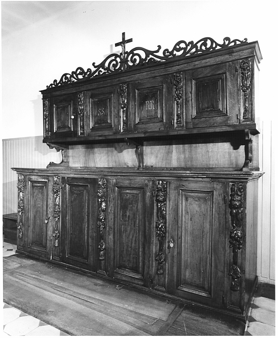 armadio da sacrestia, opera isolata - bottega lombarda (sec. XIX)