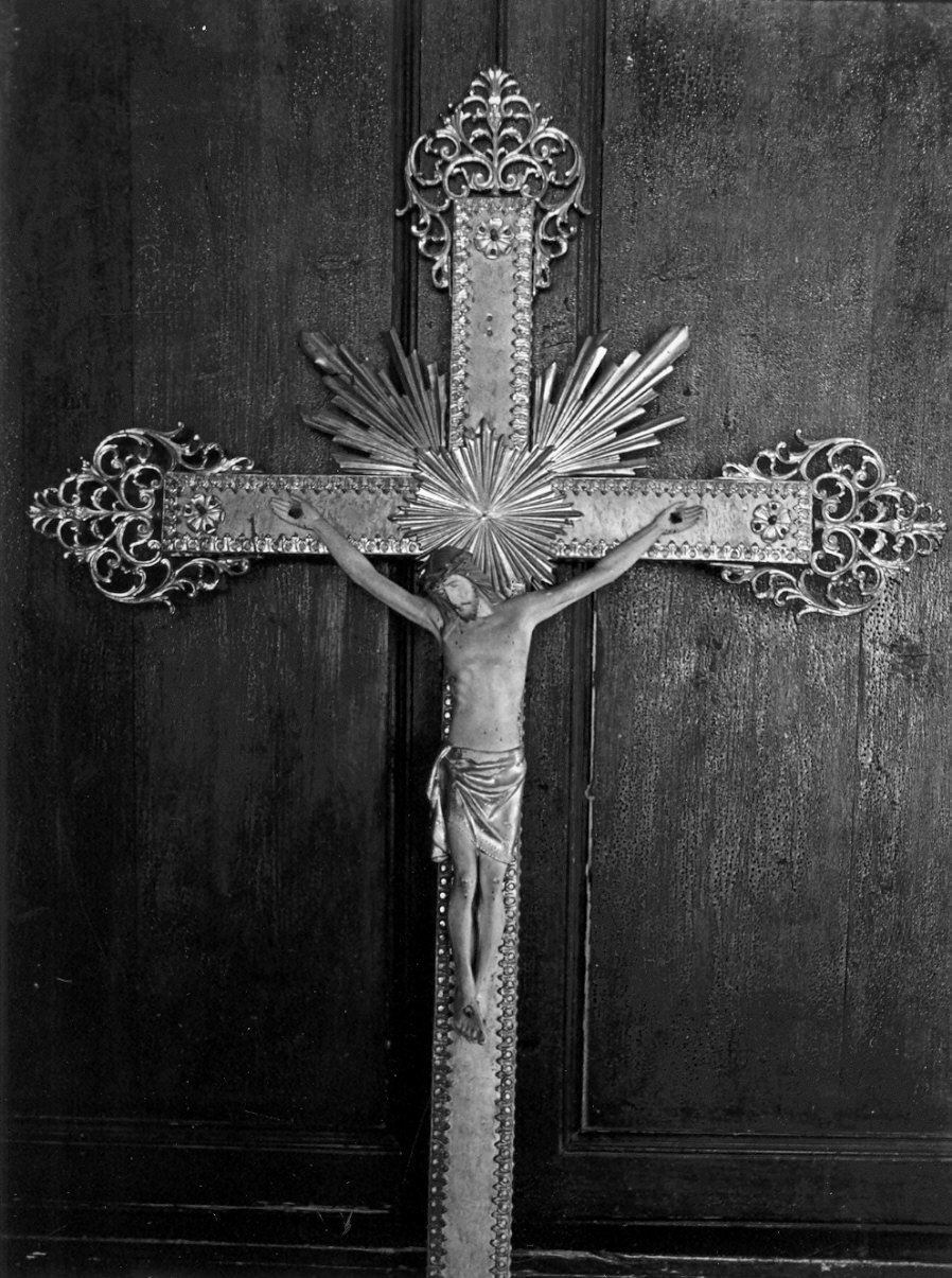 croce processionale, opera isolata - bottega lombarda (seconda metà sec. XIX)