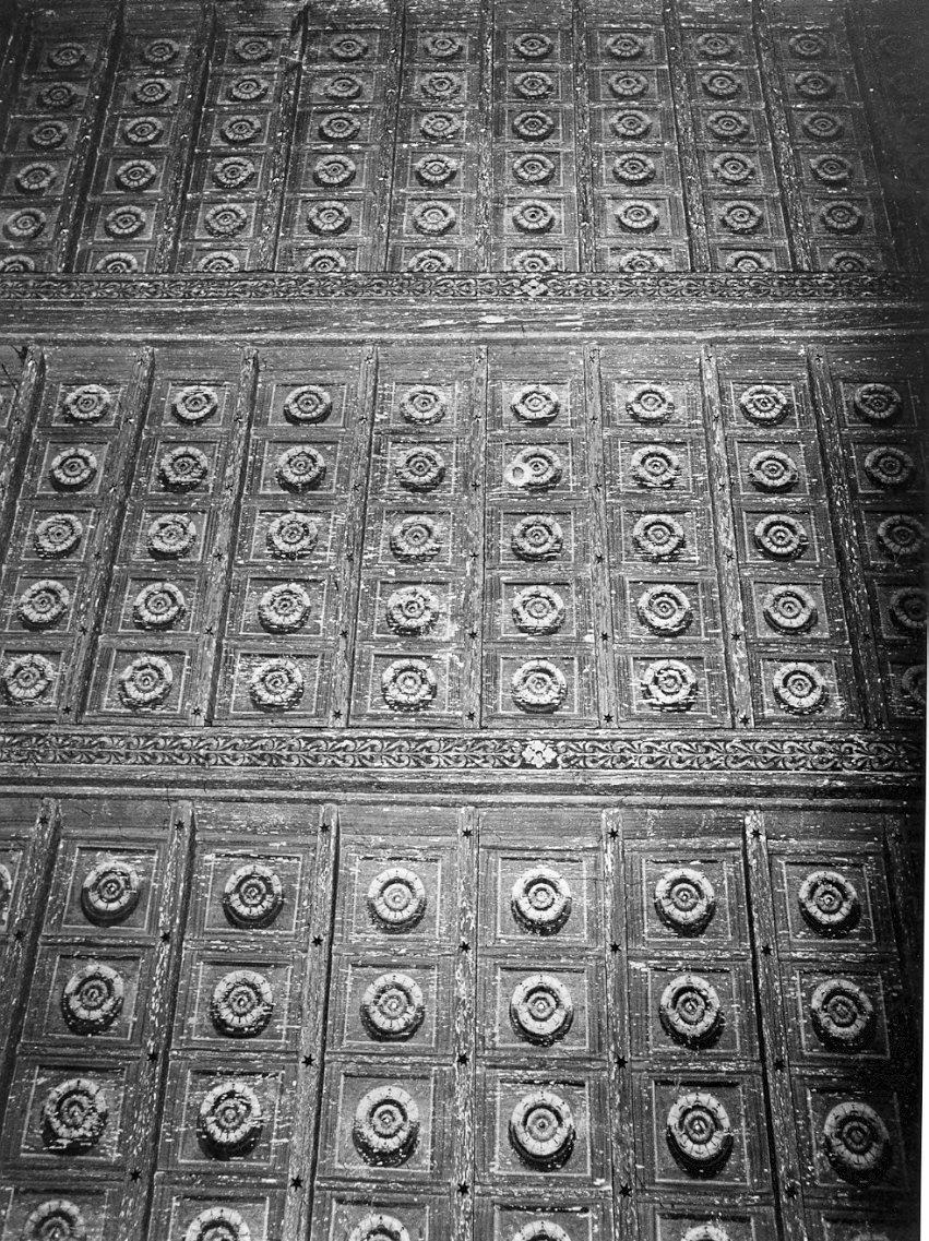 soffitto a cassettoni, opera isolata - bottega lombarda (sec. XVII)