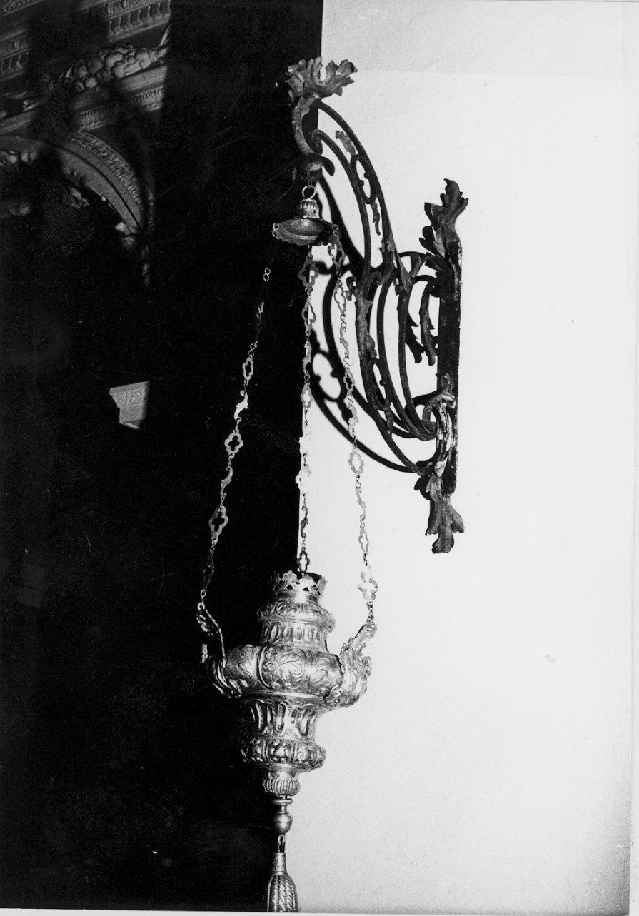 lampada pensile, coppia - bottega lombarda (secc. XVIII/ XIX)