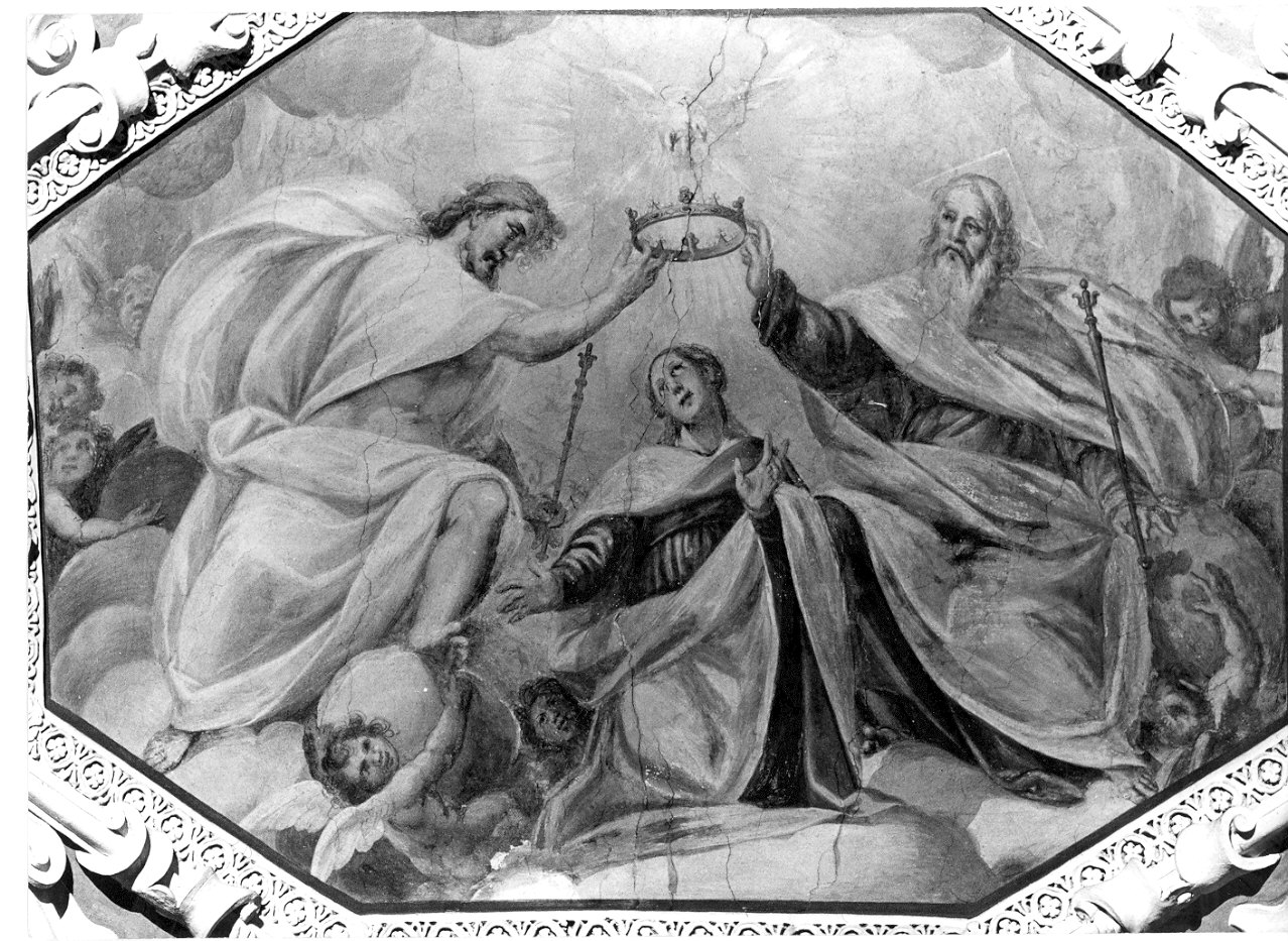 incoronazione di Maria Vergine (dipinto, opera isolata) di Della Rovere Giovanni Battista detto Fiammenghino, Della Rovere Giovanni Mauro detto Fiammenghino (sec. XVII)