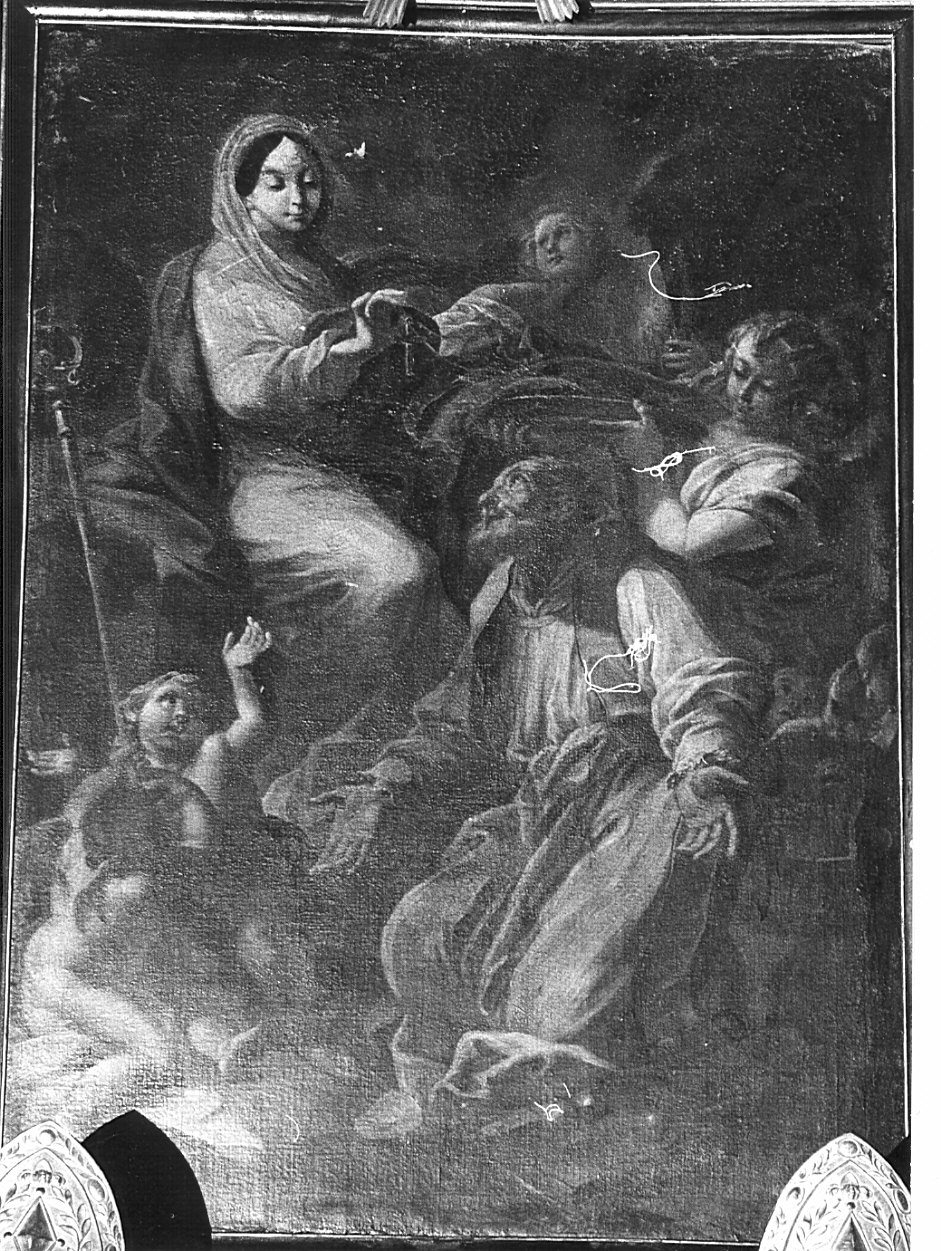 Madonna con San Nicola (dipinto, opera isolata) di Fra Francesco da Cedrate (e aiuti) (inizio sec. XVIII)