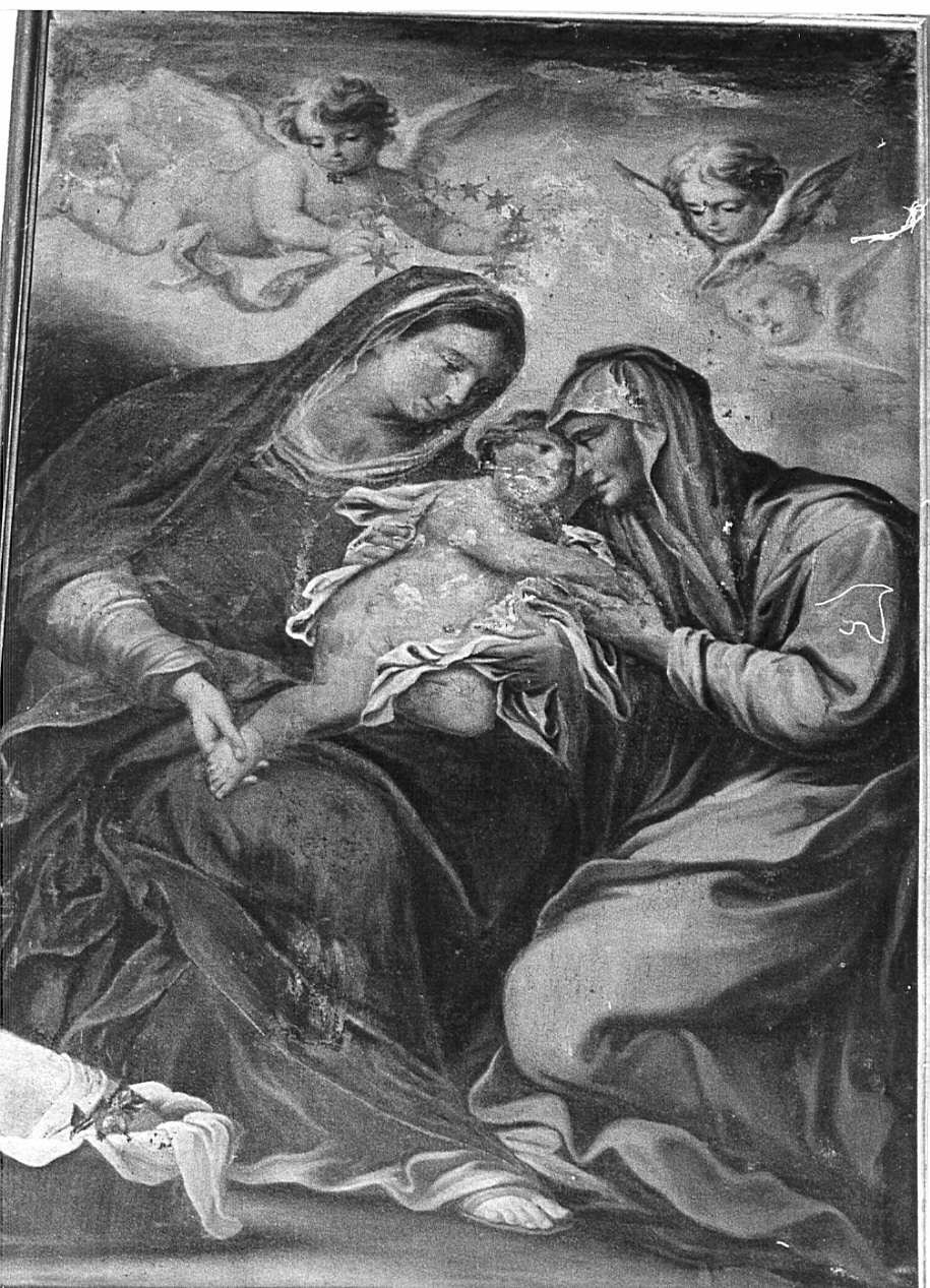 Madonna con Bambino e Sant'Anna (dipinto, opera isolata) - ambito lombardo (sec. XVIII)