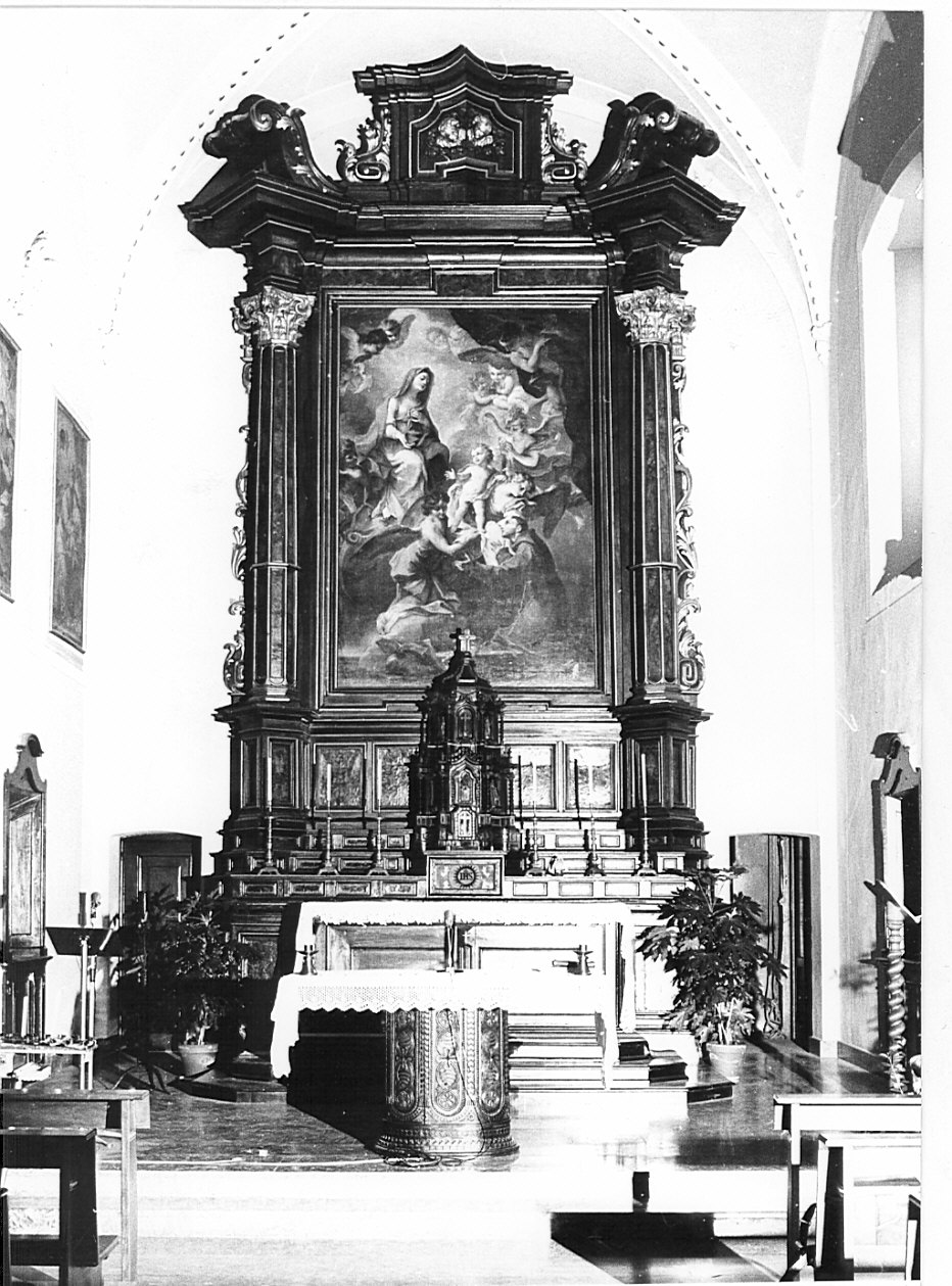 altare maggiore, complesso decorativo di Fra Francesco da Cedrate (e aiuti) (sec. XVIII)