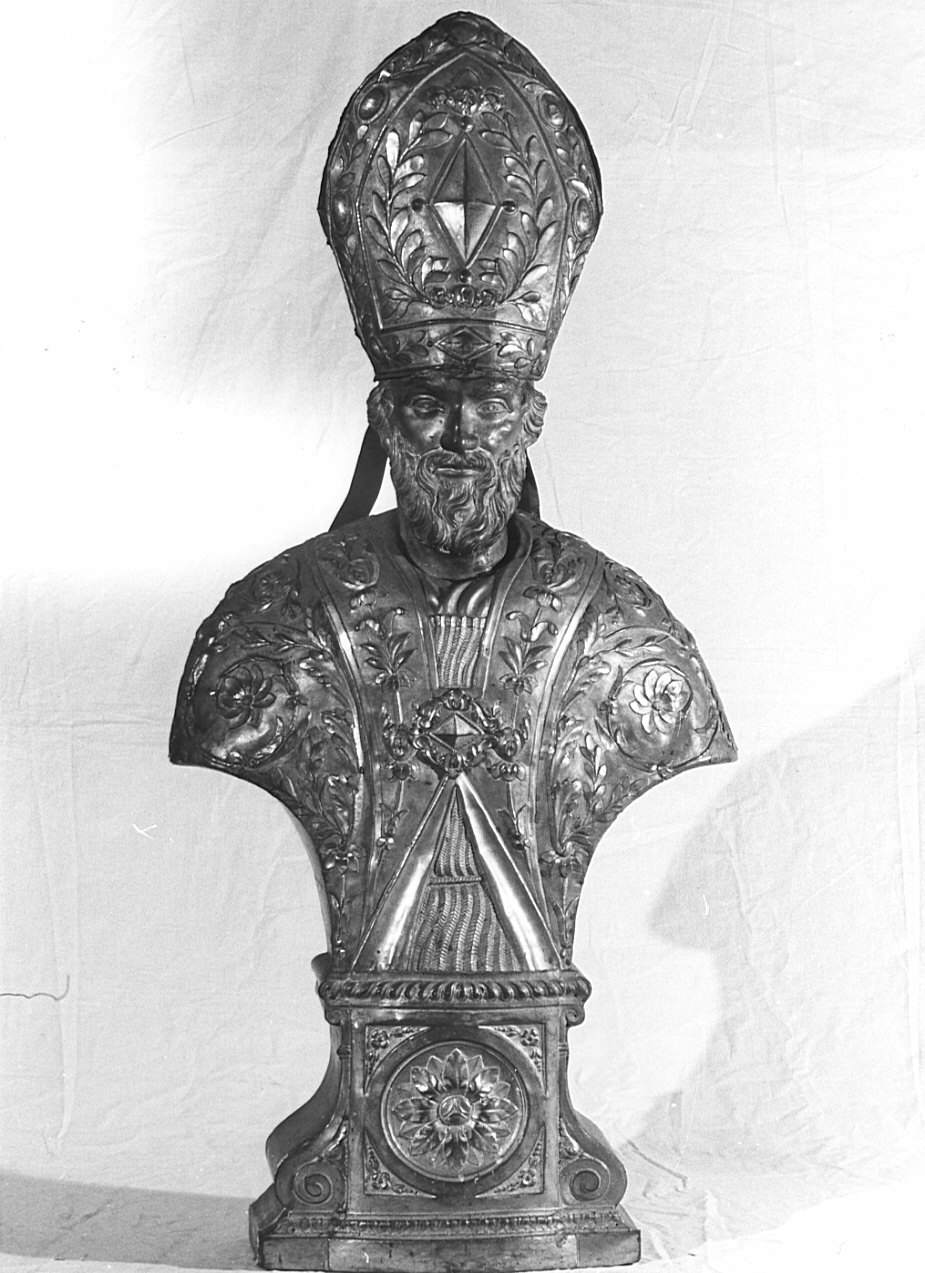 reliquiario - a busto, opera isolata - bottega lombarda (fine/inizio secc. XVIII/ XIX)