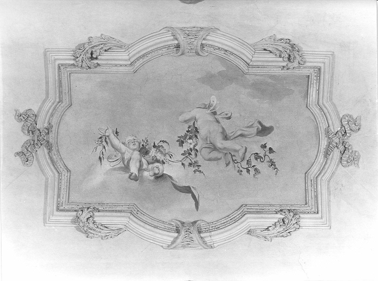 cornice a impostazione architettonica di dipinto, opera isolata - ambito lombardo (sec. XVIII)