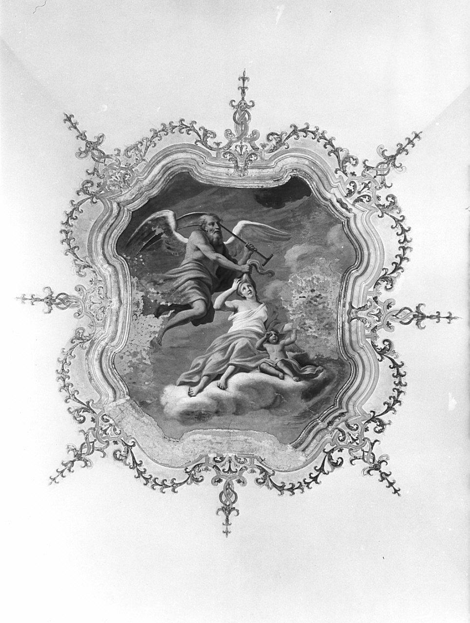 cornice a impostazione architettonica di dipinto, opera isolata - ambito lombardo (sec. XVIII)