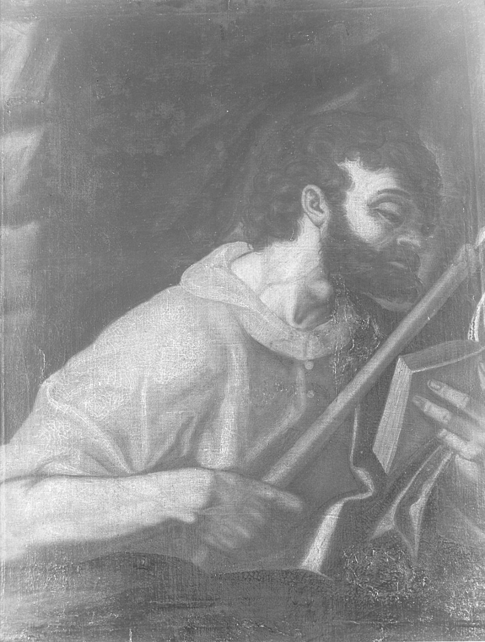 Santo evangelista (?) (dipinto, opera isolata) - ambito lombardo (secc. XVII/ XX)