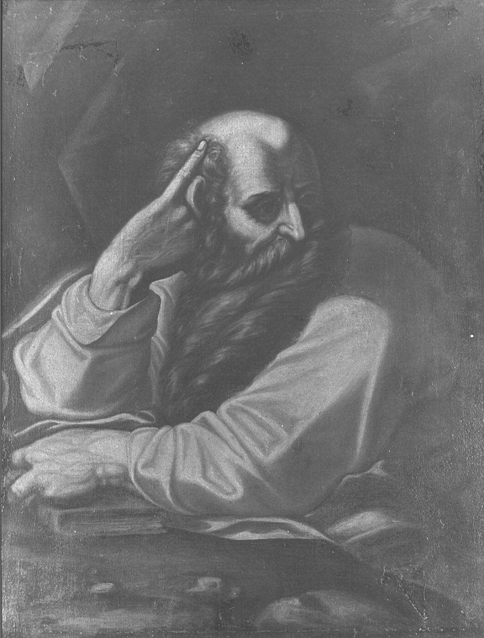 Santo evangelista (?) (dipinto, opera isolata) - ambito lombardo (secc. XVII/ XX)