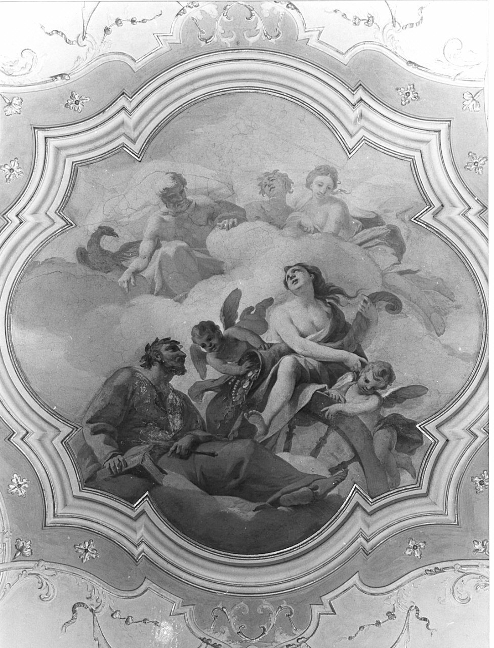 Il Merito premiato dalla Fortuna (dipinto, opera isolata) - ambito lombardo (sec. XVIII)