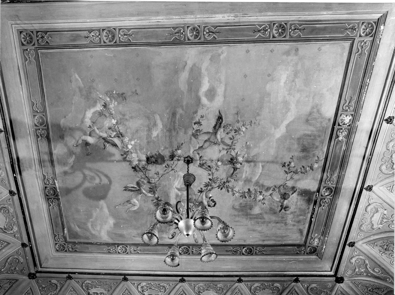 putti alati (dipinto, opera isolata) - ambito lombardo (sec. XIX)