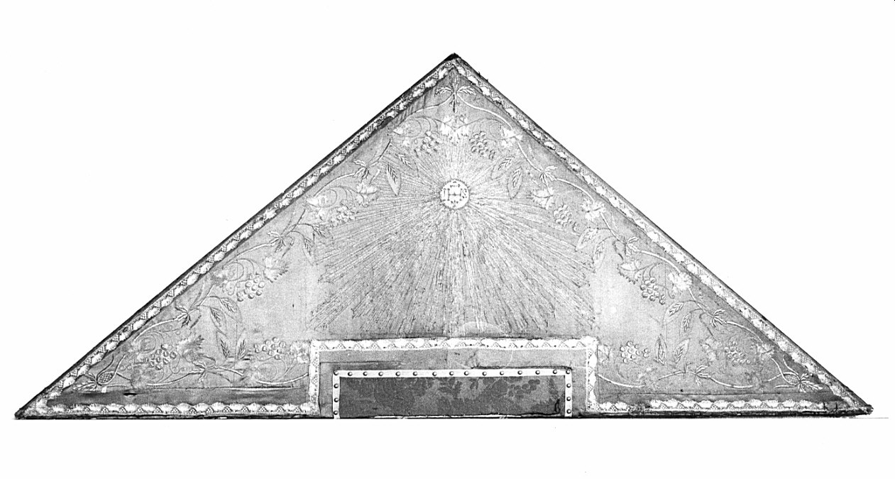 triangolo per esposizione eucaristica, opera isolata - manifattura lombarda (sec. XIX)