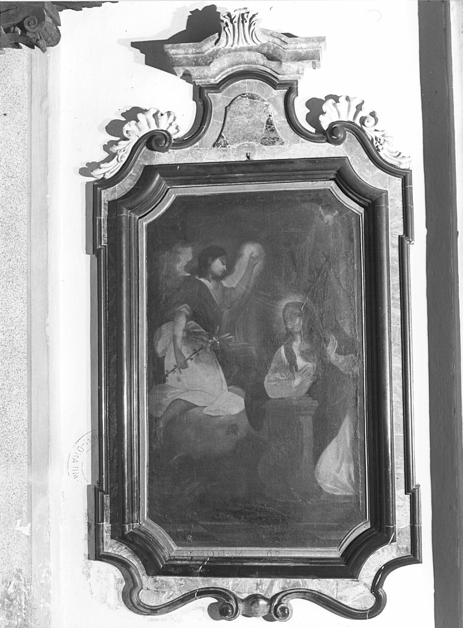 Annunciazione (dipinto, opera isolata) - ambito lombardo (sec. XVII)