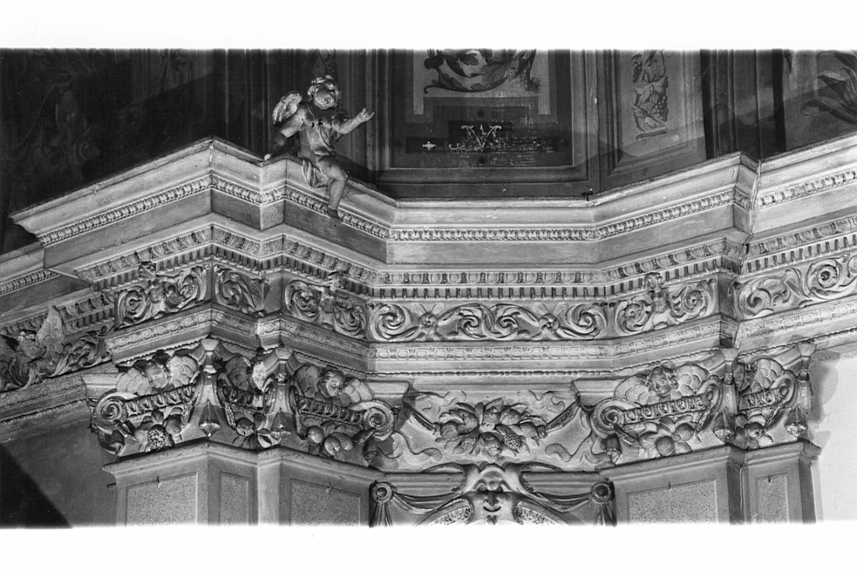 decorazione plastica, complesso decorativo - bottega lombarda (metà sec. XVII)