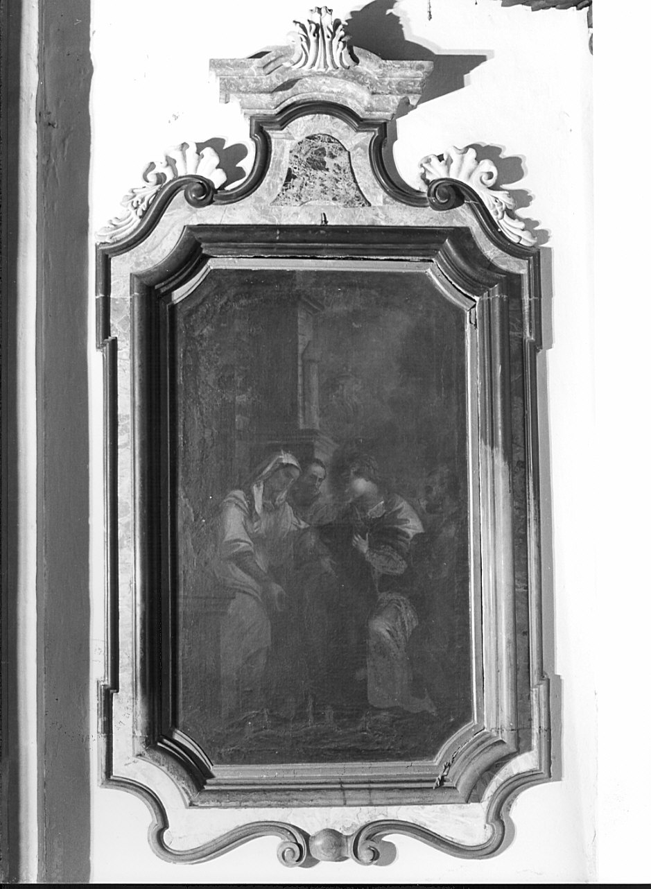 visitazione (dipinto, opera isolata) - ambito lombardo (sec. XVII)