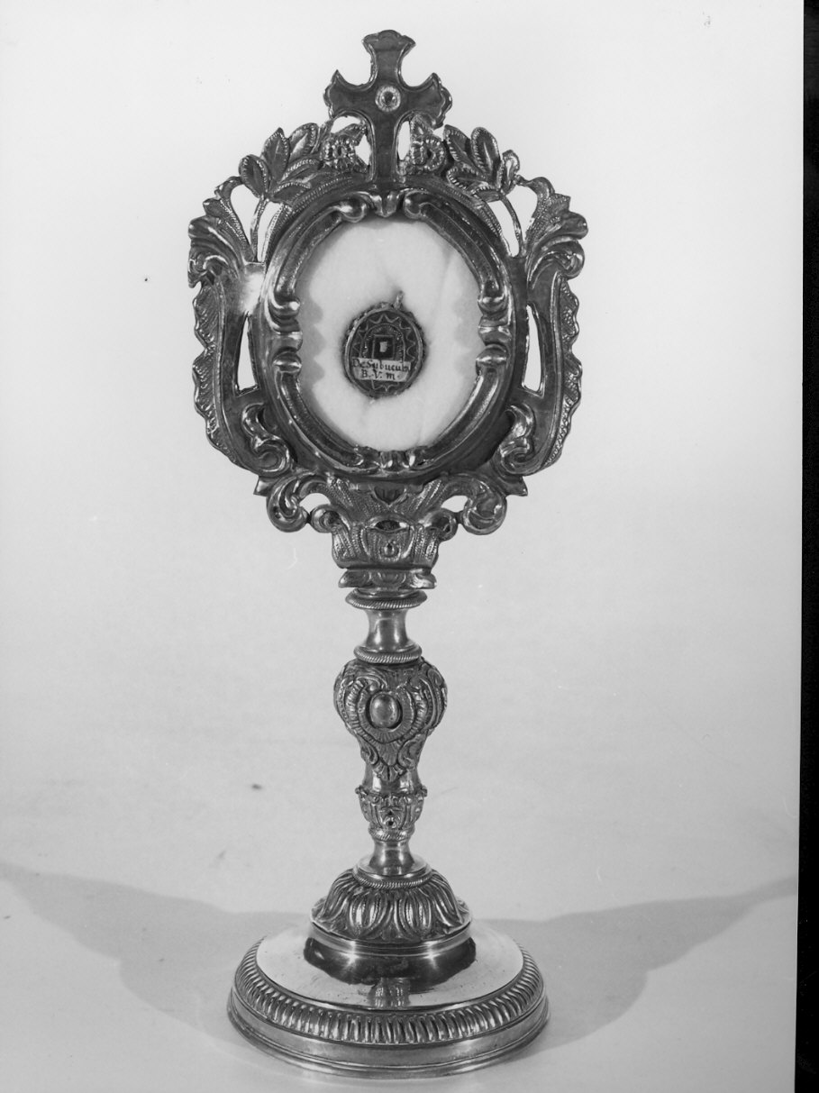 reliquiario - a ostensorio, opera isolata - bottega lombarda (metà sec. XIX)