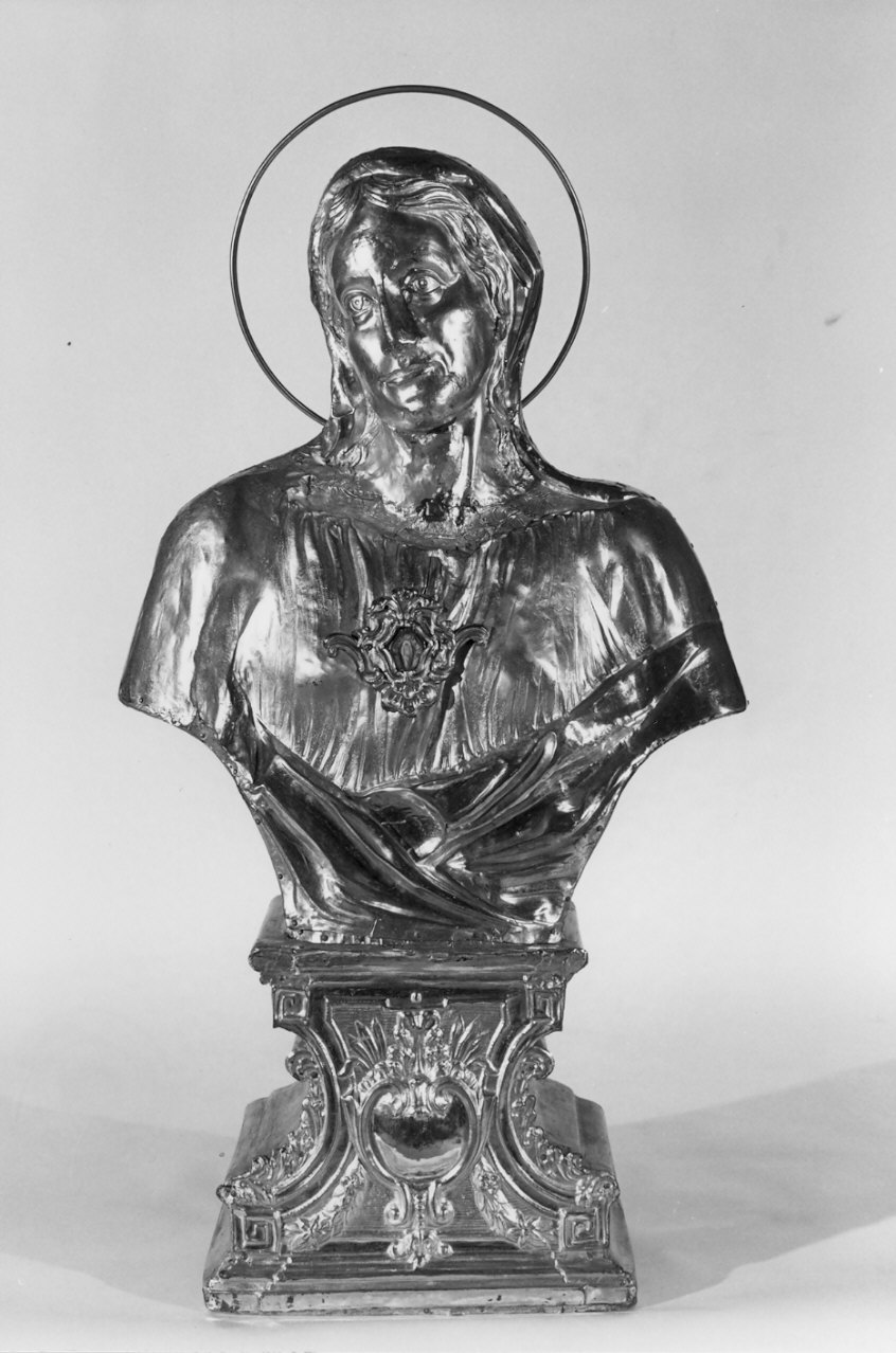 Madonna (reliquiario - a busto, elemento d'insieme) - bottega lombarda (metà sec. XIX)