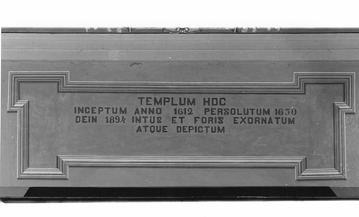 iscrizione (dipinto, opera isolata) - ambito lombardo (sec. XIX)