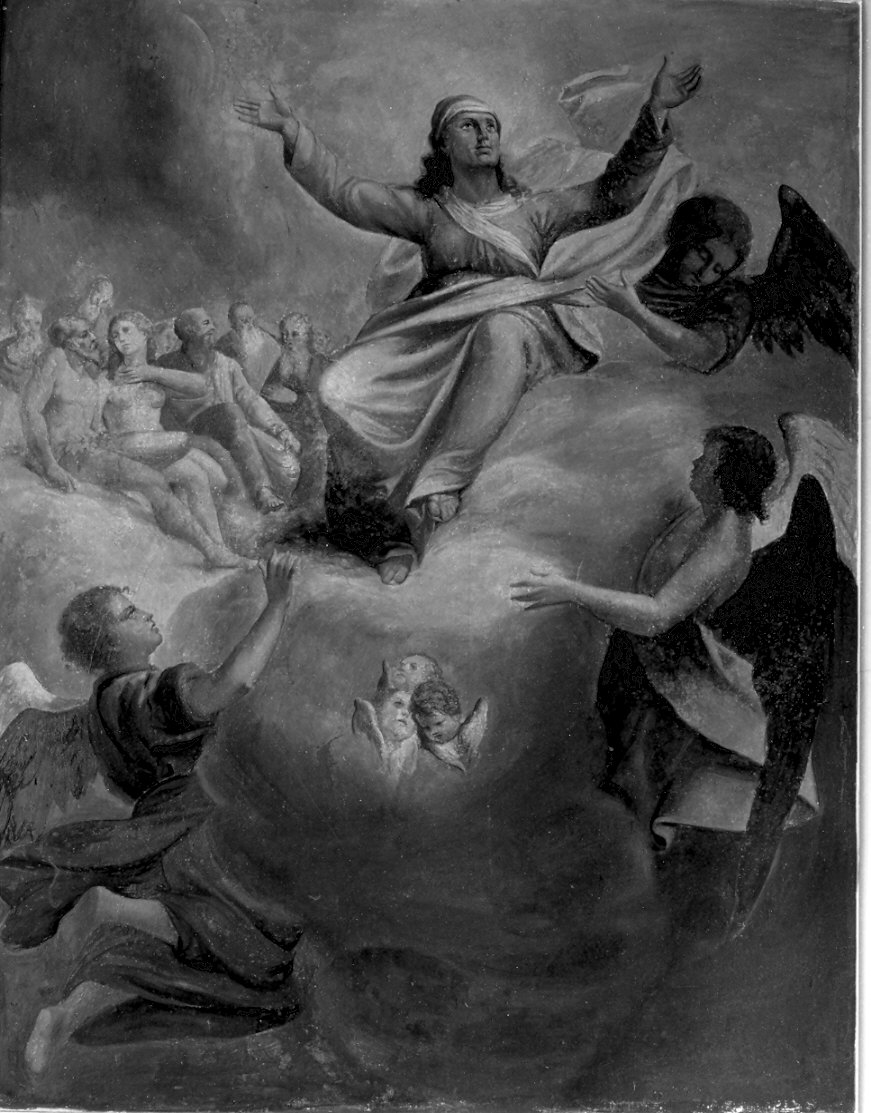 Sant'Anna in gloria (dipinto, opera isolata) di Turri Mosè (fine sec. XIX)