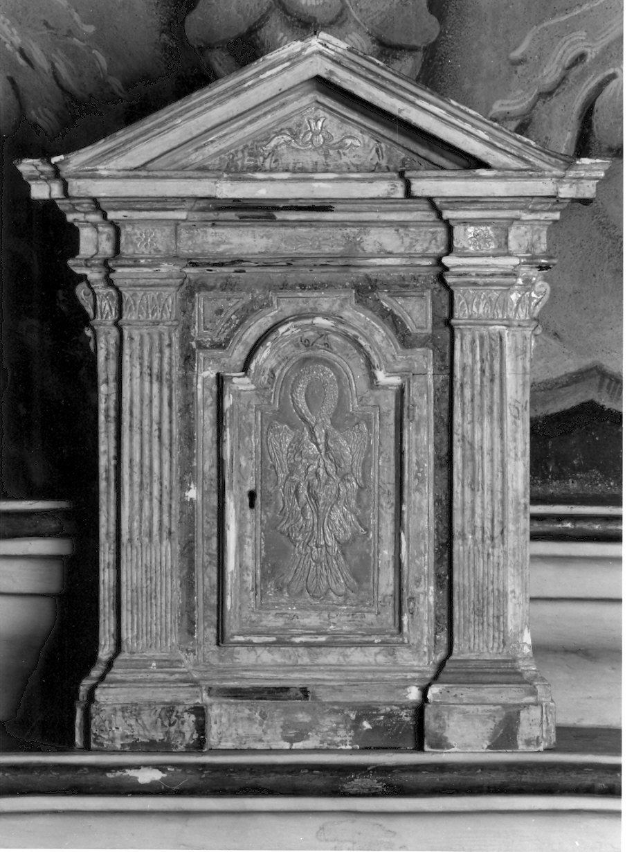 tabernacolo - a tempietto, opera isolata - bottega lombarda (sec. XVII)