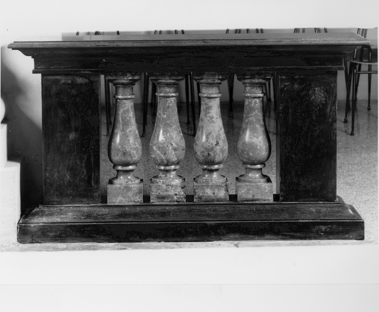 balaustrata, coppia - bottega lombarda (fine sec. XIX)