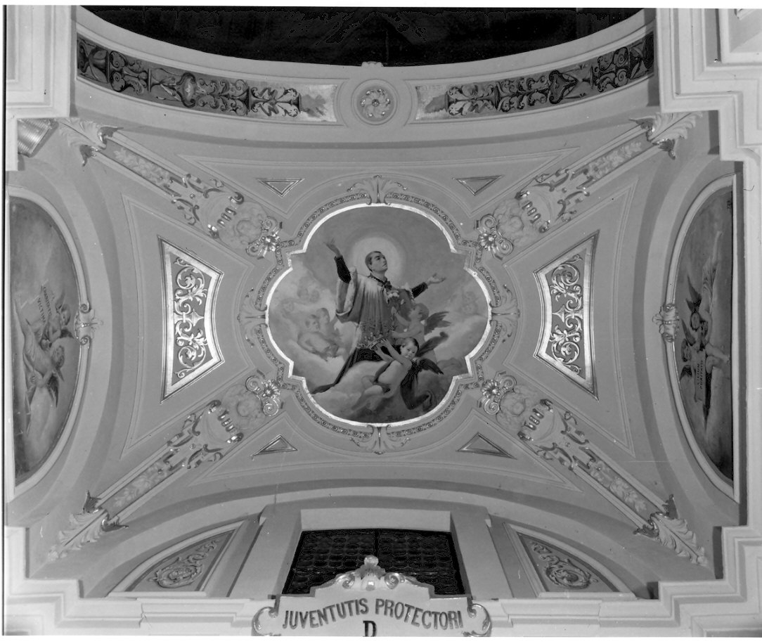 gloria di San Luigi Gonzaga (decorazione pittorica, complesso decorativo) di Bacchetta Angelo (fine sec. XIX)
