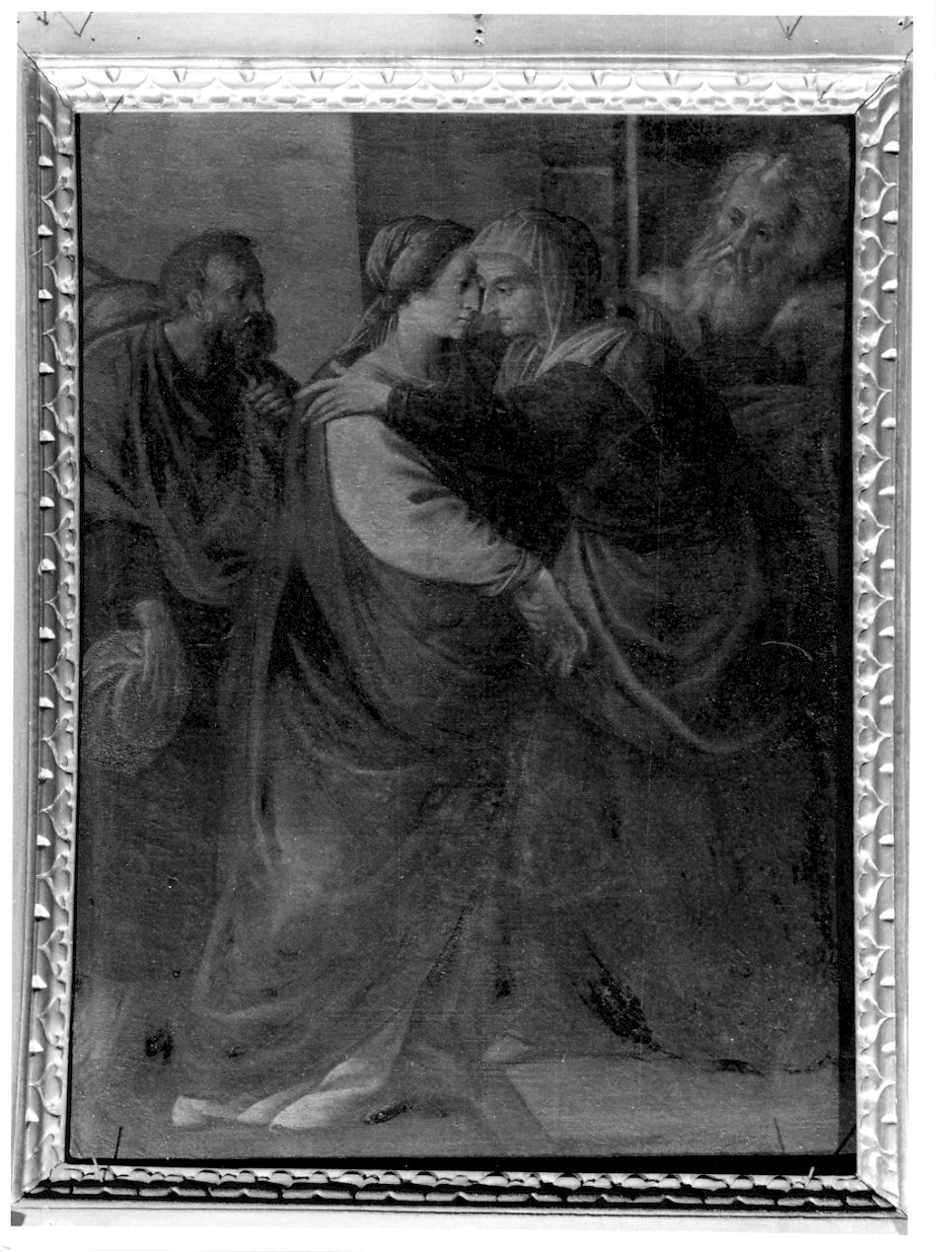 visitazione (dipinto, opera isolata) - ambito lombardo (inizio sec. XVII)