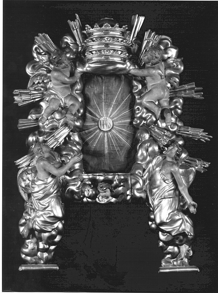 tronetto per esposizione eucaristica, opera isolata - bottega lombarda (sec. XIX)